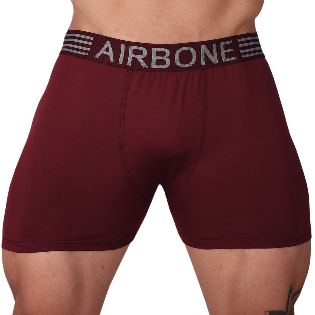 Kit 7 Cuecas Box Boxer Microfibra Lisas Originais AIRBONE