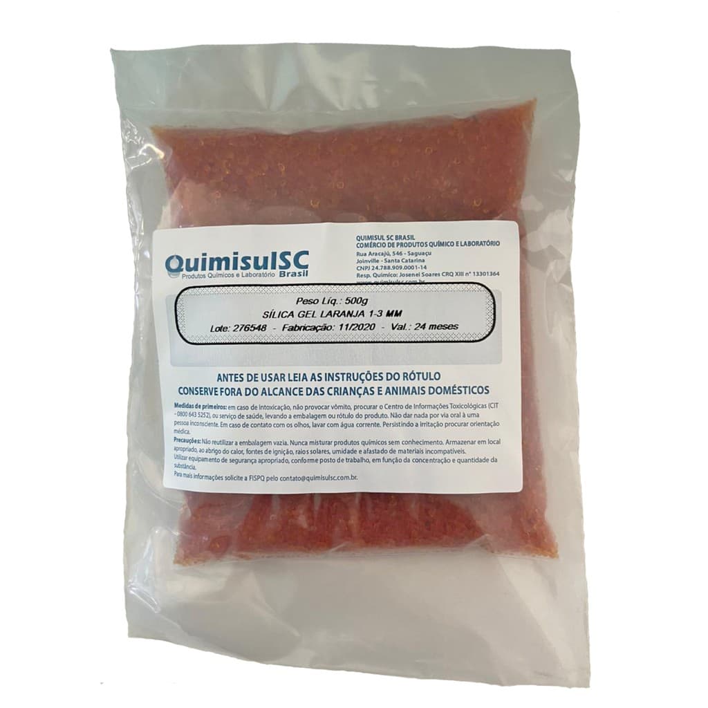 Sílica gel laranja 1-3 mm  250g