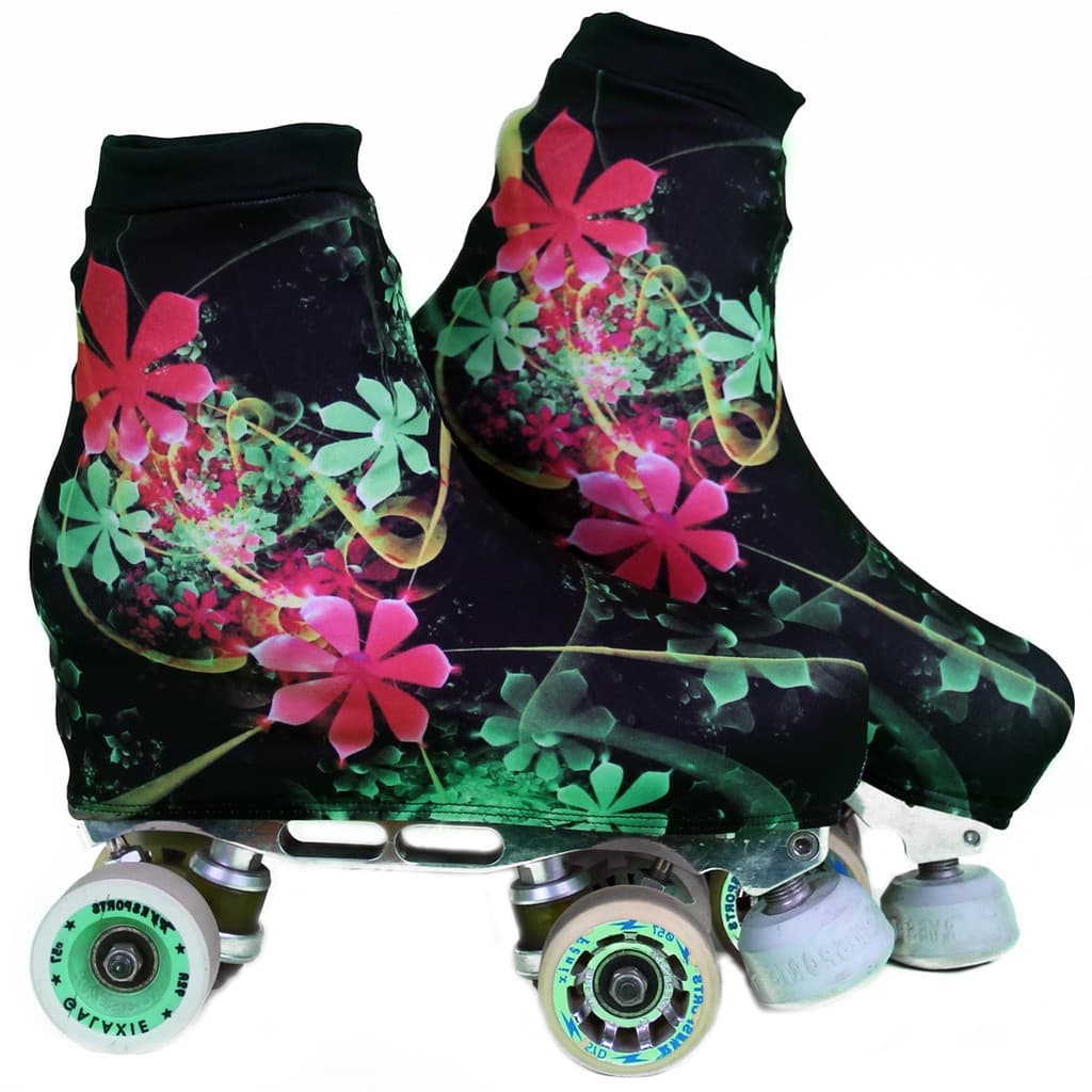 Polaina Cobre Botas Capa Para Patins Coleção Floral Estampa 7