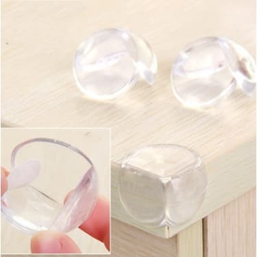 Kit 4 Protetores De Quina Canto Silicone Redondo Protetor De Canto De Mesa Segurança Do Bebê