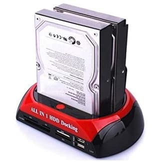 Dock Station 2 Hd Sata Ide 2,5 3,5 Usb E-sata Sd Tf MSOI Combo (ORIGINAL)