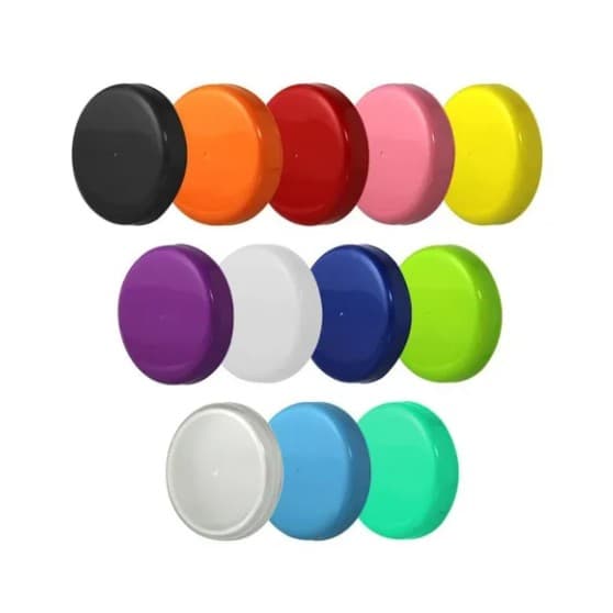 Kit com 10 tampas plásticas para vidro de palmito 3 Litros 110 mm ou 11 cm