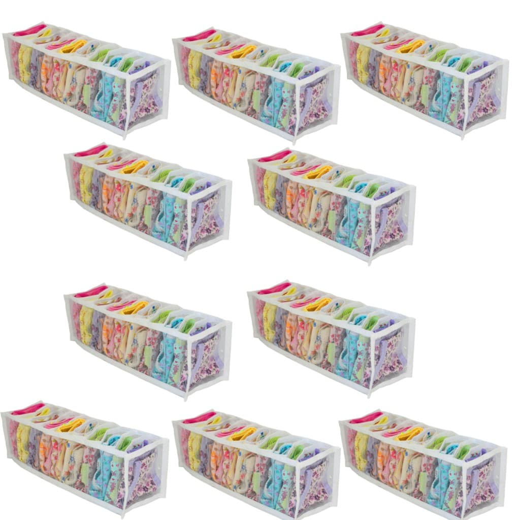 Colmeia Organizadora de gavetas kit 2/3/4/6/ ou 10 unidades Premium Tamanhos P,M,G,GG - Organizalux