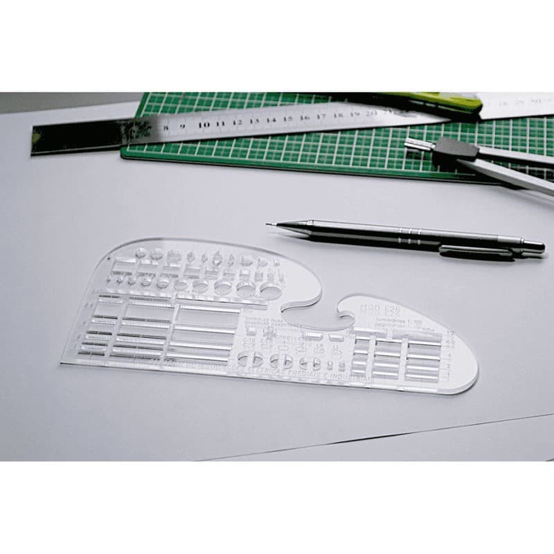 Gabarito de Elétrica Similar Modelo E-26 em acrílico - Fenix