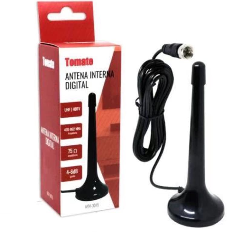 Mini Antena Digital Interna Hdtv Uhf Tomate - Mtv-3015