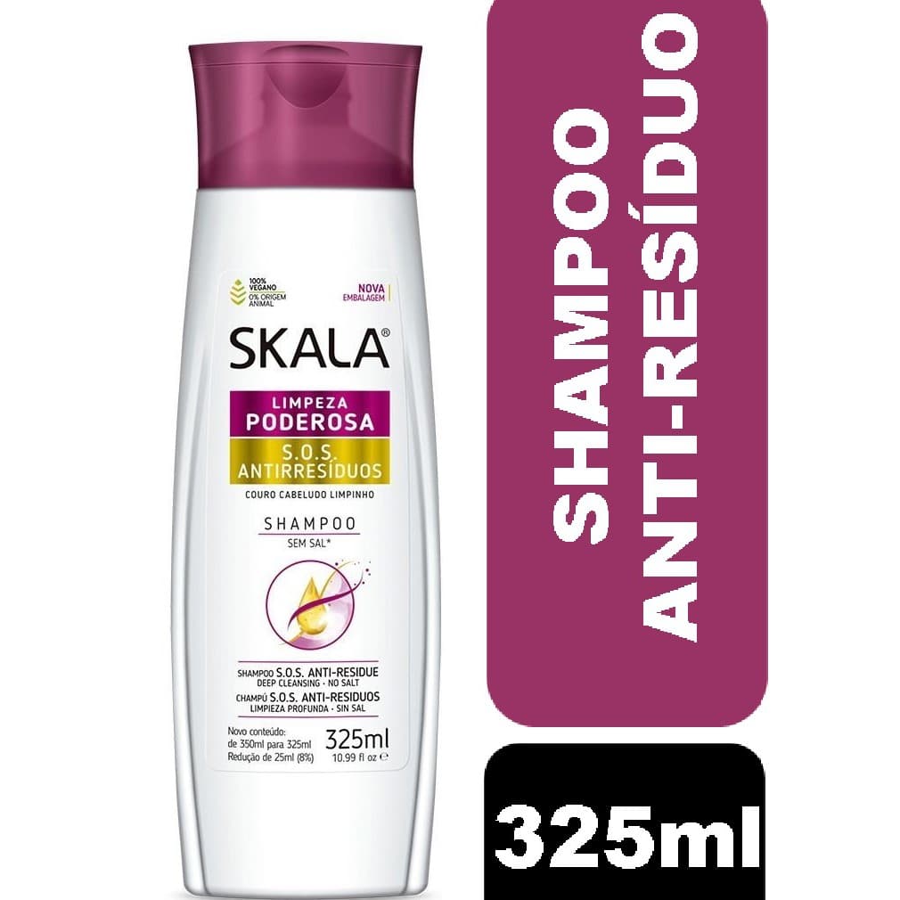 Shampoo Anti-Resíduos Skala Limpeza poderosa 325ml