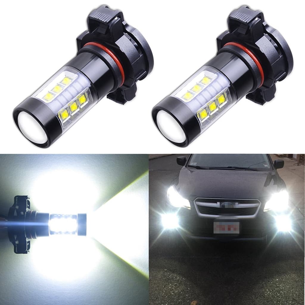 2Pcs H16 Lâmpadas Led H7 H4 H11 H8 H9 Super Brilhante Carro Farol De Neblina 9005 Hb3 9006 Hb4 H3 H1 Luzes Luz De Direção Diurna 12V 1200k Gelo Azul