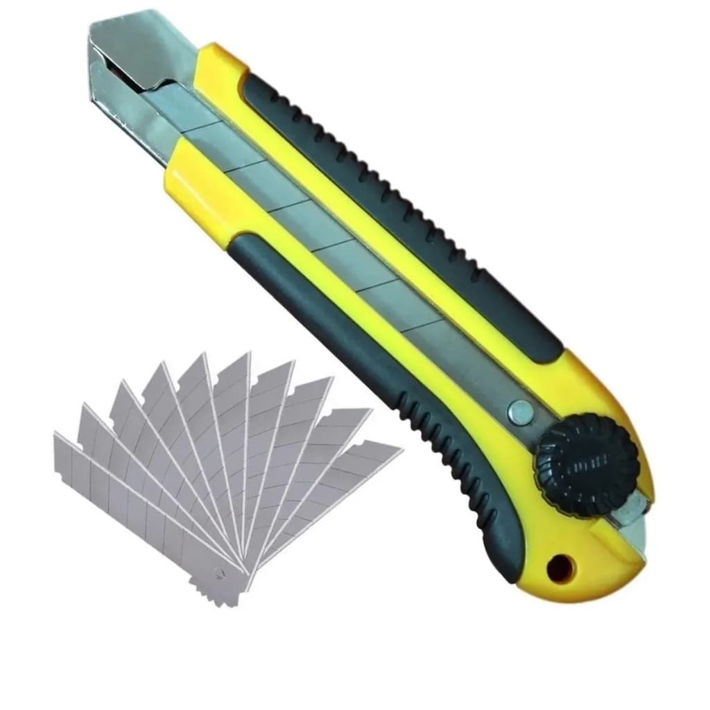 Estilete Profissional 25MM+10 Lâminas de  25MM Fertak