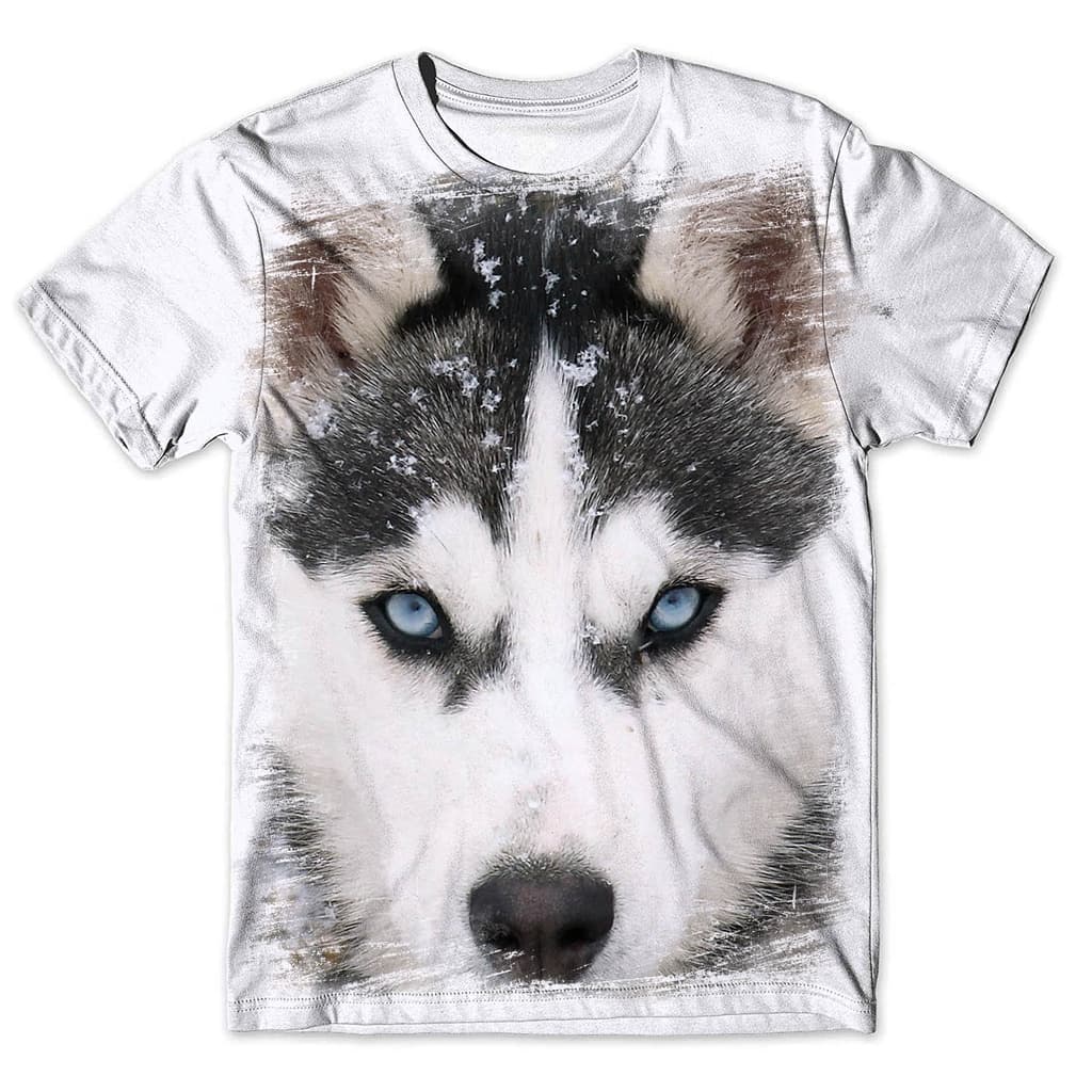 Camisa Camiseta Masculina Cachorro Husky Siberiano 5