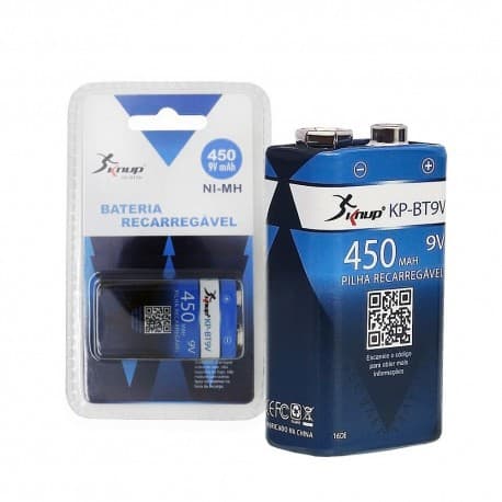 Bateria Recarregável 9V KP-BT9V-K - Knup
