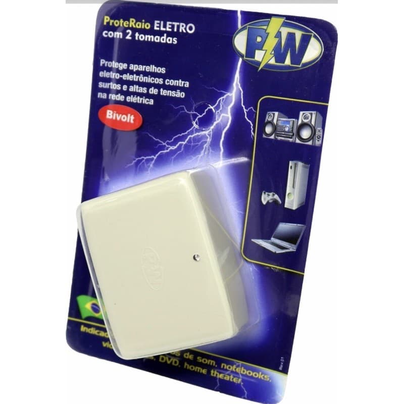 Protetor De 20 Ampéres Anti Raio Surtos E Picos Para Eletro Em Geral Bivolt