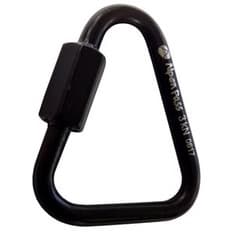 Malha Rápida Delta De Aço 4mm Preta 3kN Alpen Pass