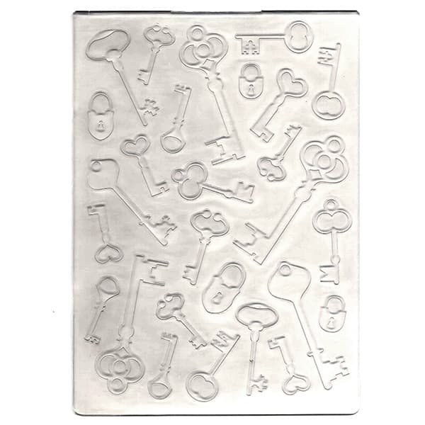 Placa de Emboss AM 127x177 - Chaves e Cadeados