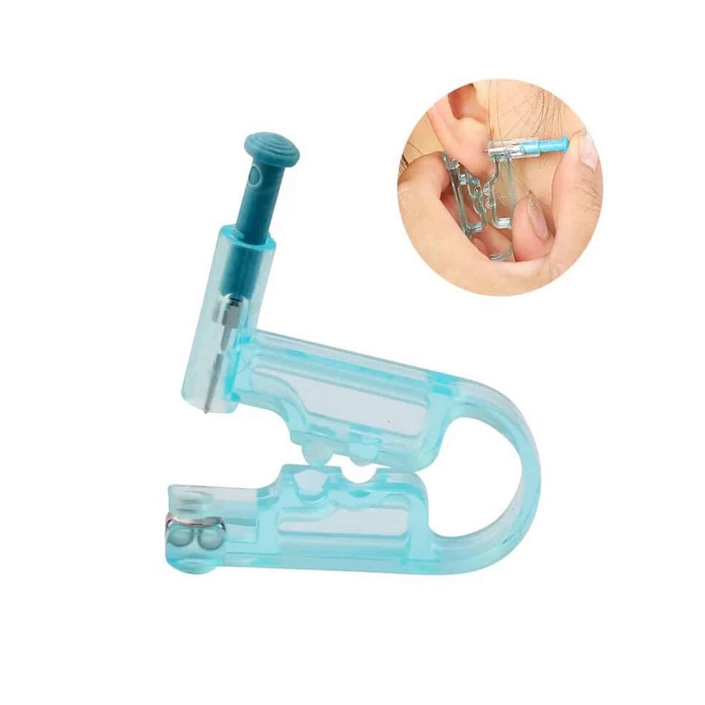 Mini Pistola Furador De Orelha Colocar Piercing Descartável com Brinco incluso