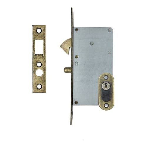 2 X Fechadura Bico Papagaio 56 Mm - Porta De Correr Externa