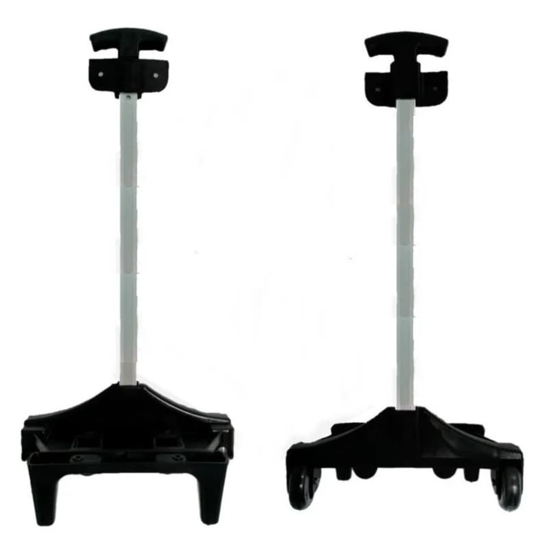 Carrinho Preto 1 Haste 43 A 48 Cm Alumínio Rodinha Mochila
