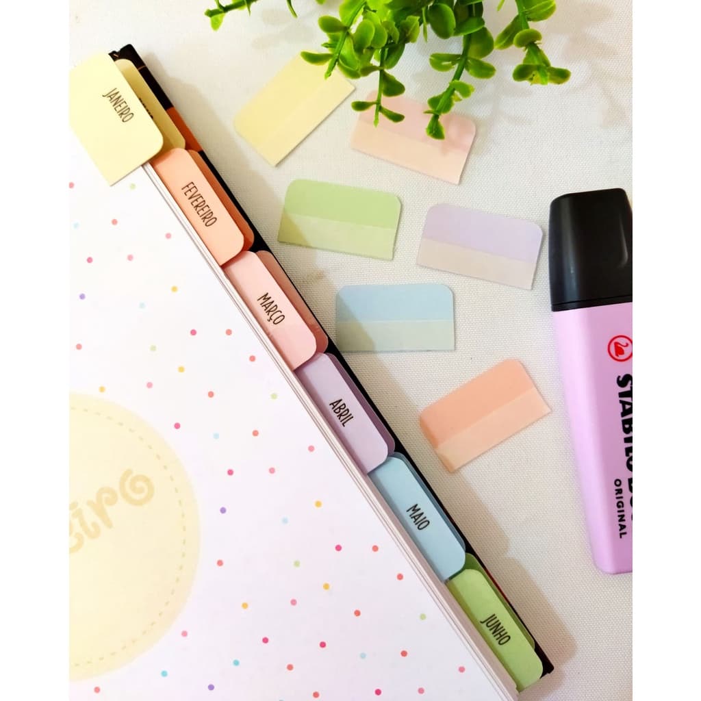 Abas Divisórias para Planner Agendas e Cadernos