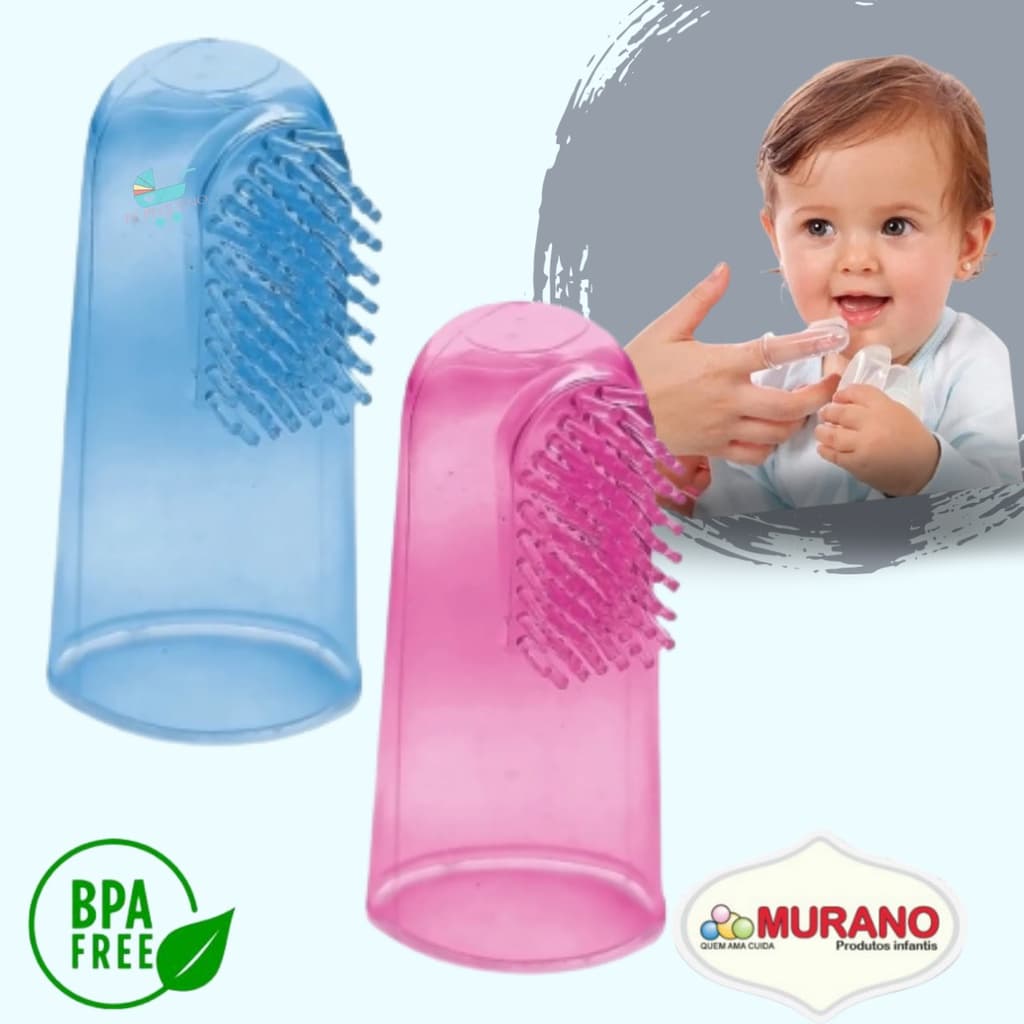 Escova de Dente para Bebê 100% Silicone Ultra Macia