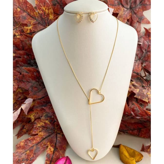 Conjunto Gravata Folheado