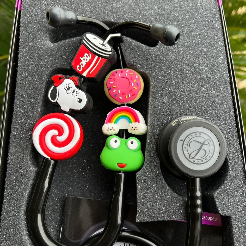 Acessório para Estetoscópio 91 ao 140 - Enfeite para Estetoscópio Pediátrico/Enfermagem Pingente Clínico Fofura