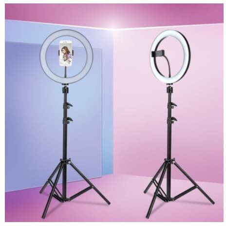Ring Light Iluminador 10 Polegadas Com Tripé De 2.10 Metro