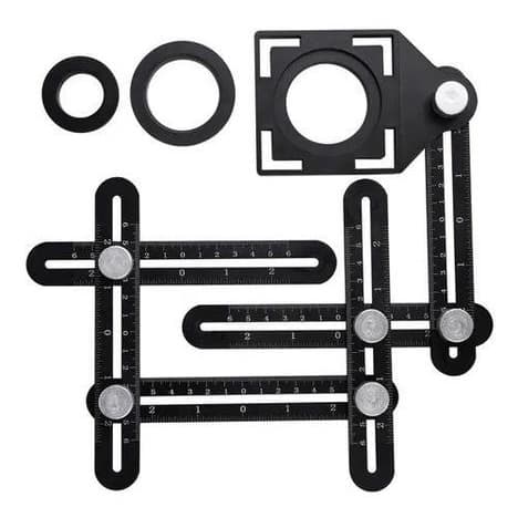 Régua Universal De Liga De Alumínio Multi-ângulos Ferramenta De Medição best bazar