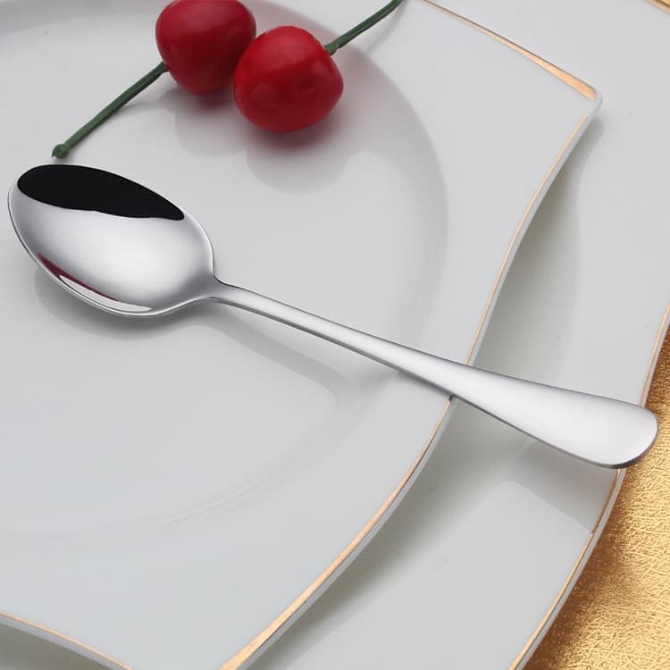 Kit 6 Colher De Sobremesa Aço Inox, Colher De Cha Inox