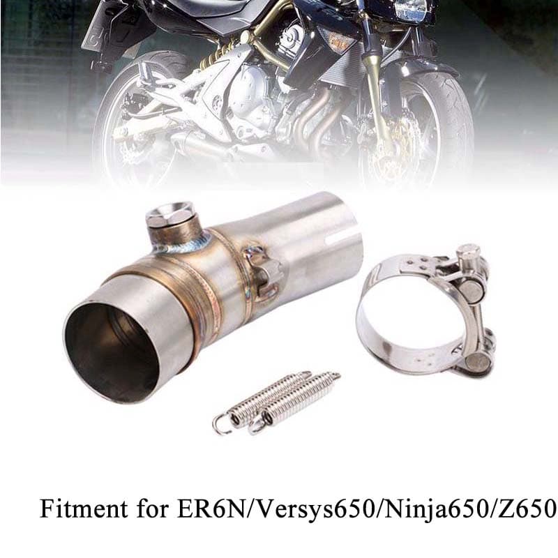 Tubo De Entrada Médio De 51mm/2 Polegadas Para Kawasaki ER6N/Versys650/Ninja650/Z650 Modificação Do Escapamento Cotovelo