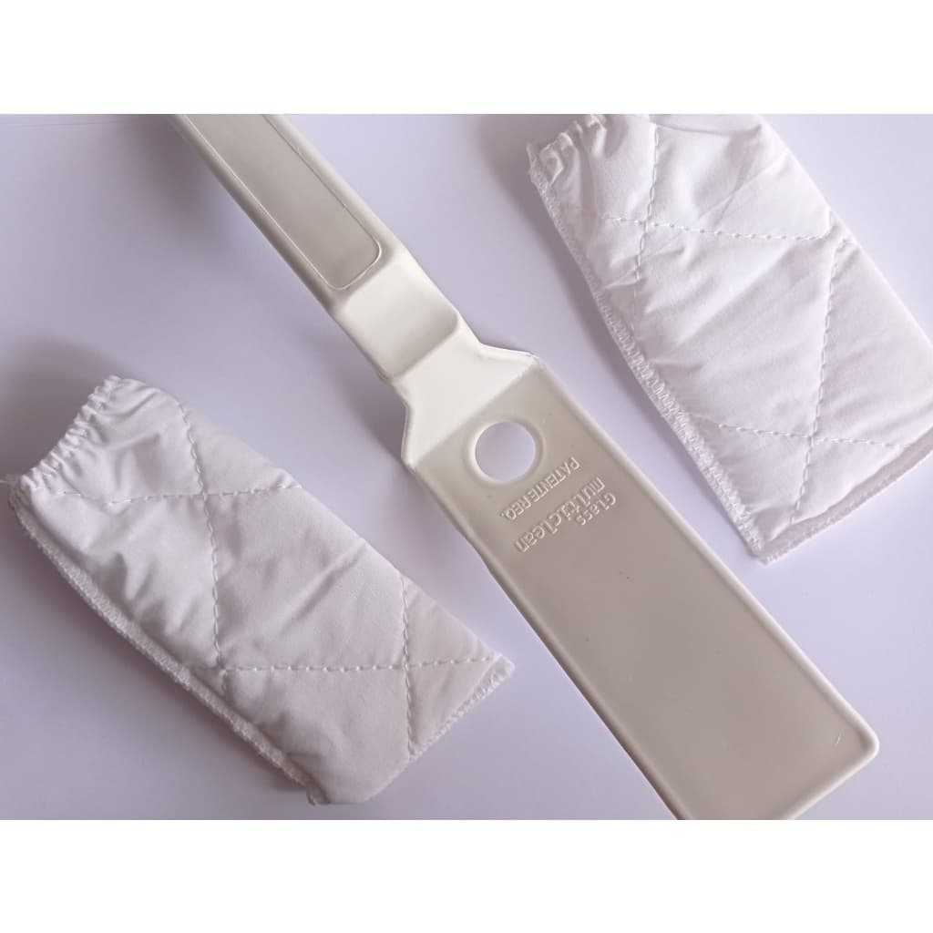 Espátula Limpa Box + 2 Refil Lavável Para Janelas Vidros Portas Transpasse