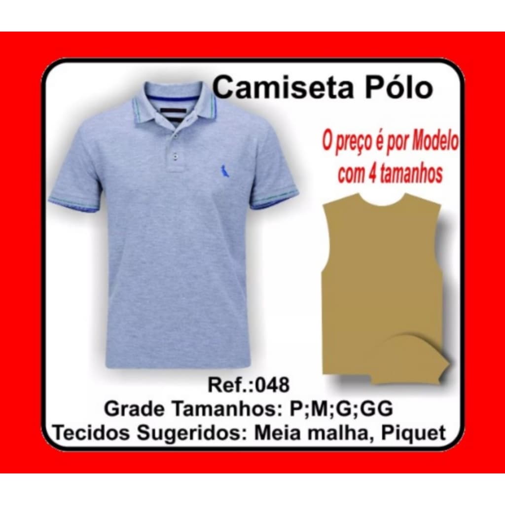 Modelagem Costura Camiseta Pólo