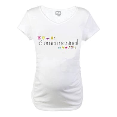 Baby Long Blusa Gestante Divertida É Uma Menina! Grávida