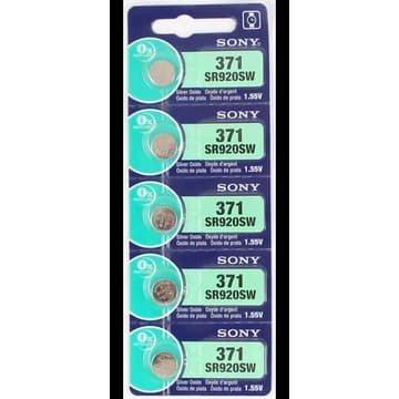 bateria  sony/ murata 371  cartela com 5 unidades