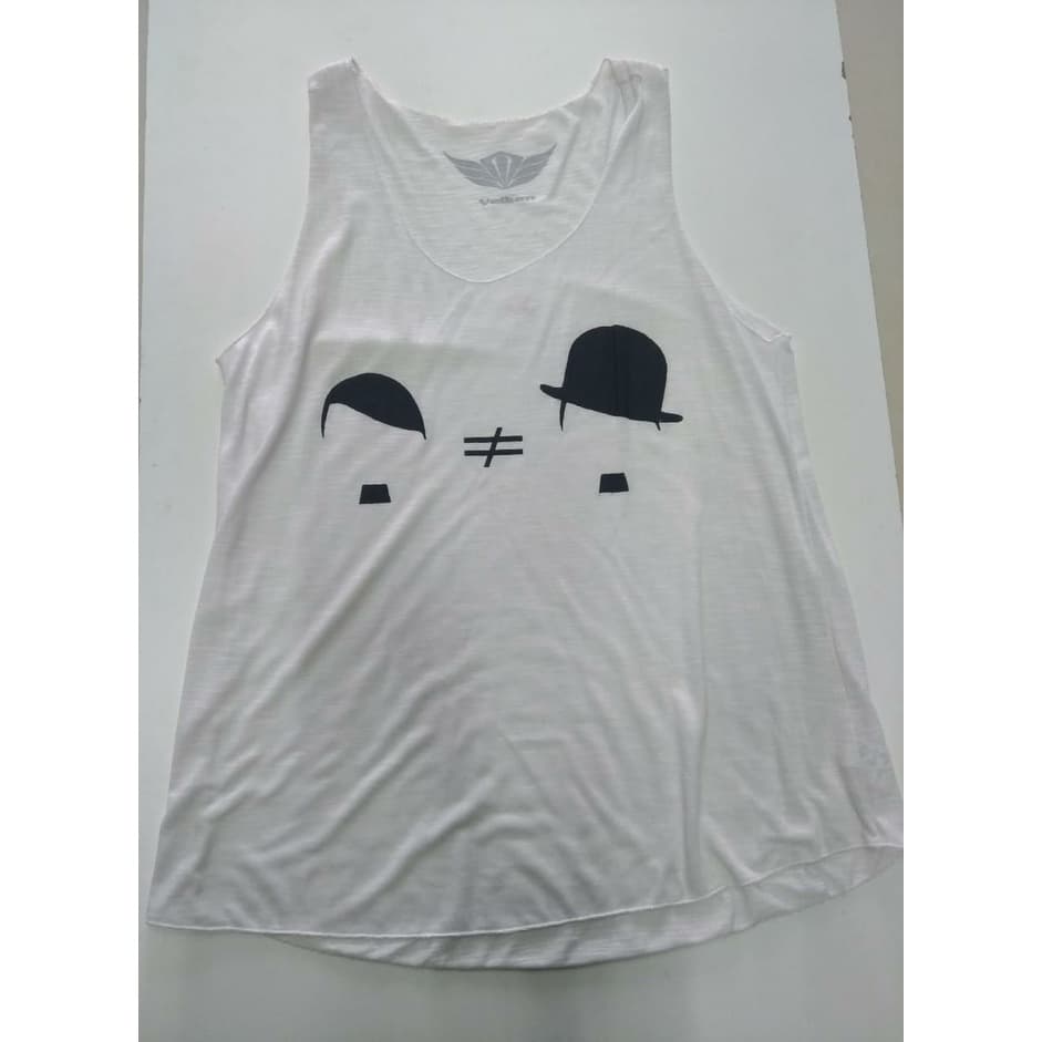 Blusinha Regata Feminina Charles Chaplin Bigode VK133