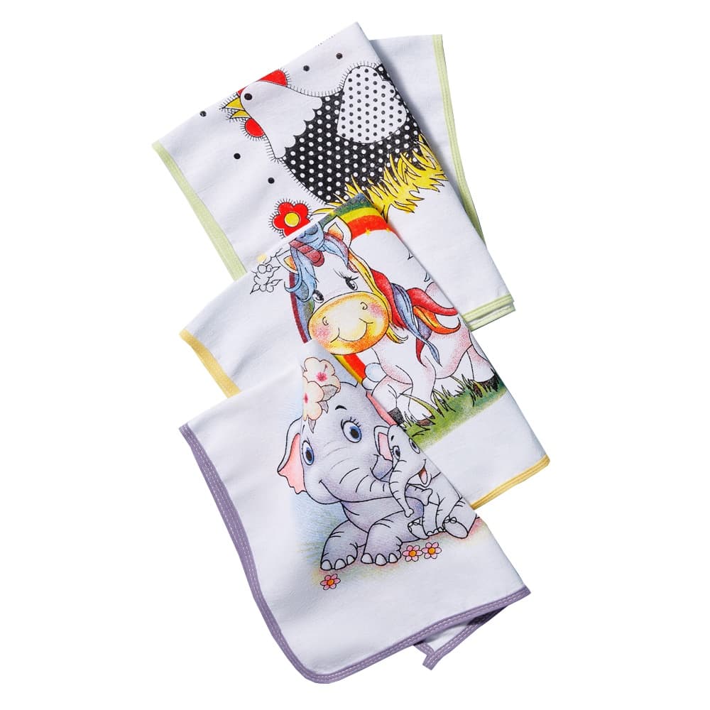 Pano De Prato Atacado Vies Estampado Kit Com 10 Peças