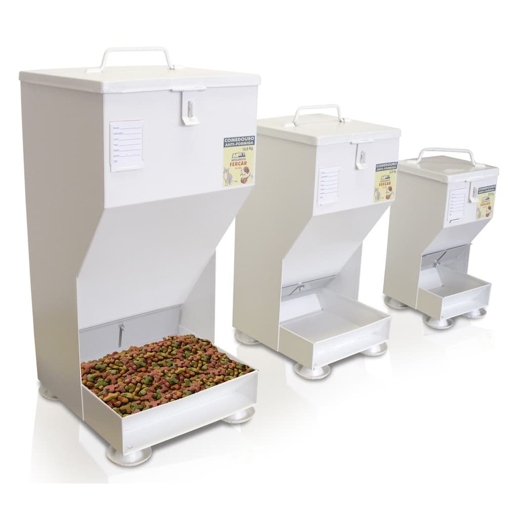 Comedouro Automático para Cães Chapa Anti Formiga Fercar Escolha a Capacidade