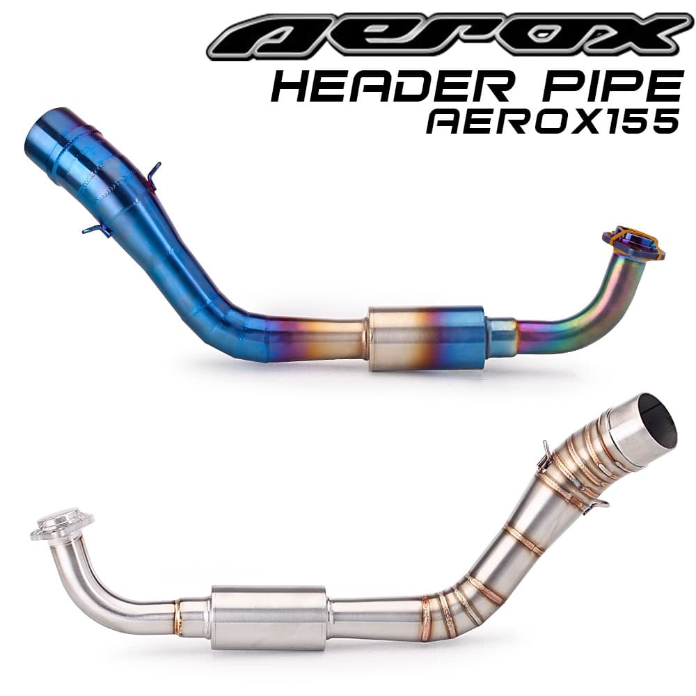 Plug & Play Motocicleta NVX155 AEROX155 Tubo De Cotovelo De Escape Com Silenciador Catalisador Adequado 51mm