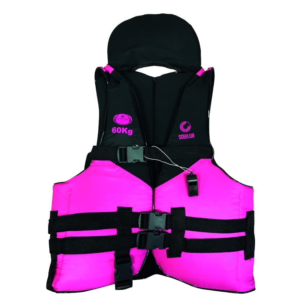 Colete Salva Vidas Boia Adulto Piscina Pesca Rosa 60 70 80 90 e 100kgs