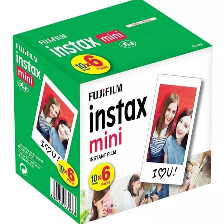 Kit Filme Instax Mini Fujifilm - Pack Com 60 Unidades