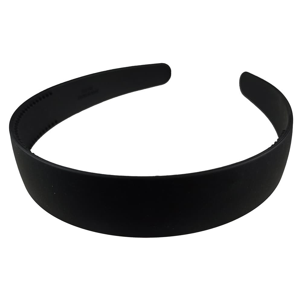 Tiara De Cabelo Grossa Com Dentes Simples Na Cor Preto Minimalista, Básico, Dia A Dia, Feminino E Masculino