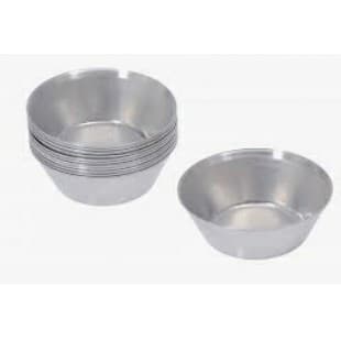 12 Forminhas Empada Lisa N°6 (Med: 5,5cm Fundo X 3,5cm altura x 8,5cm boca) - MajuFormas