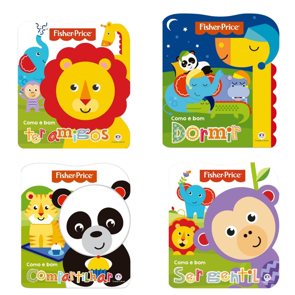 Kit Livros Coleção Como é Bom Fisher-Price Cartonado