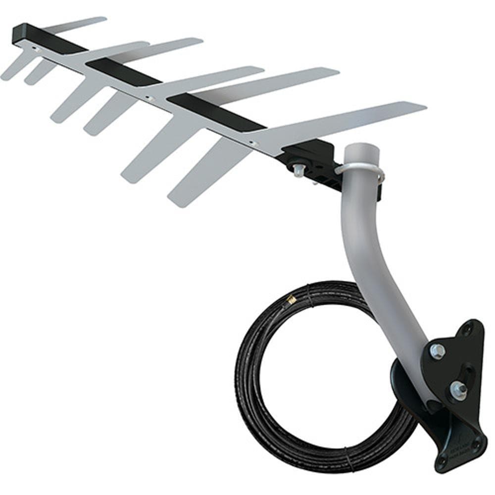 Antena Digital de TV Externa Aquário DTV-1500 com suporte e Cabo 10 Metros