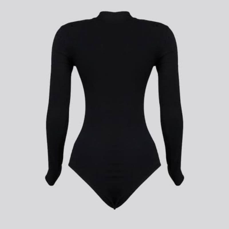 Body Feminino Cacharrel  Manga Longa Gola Alta