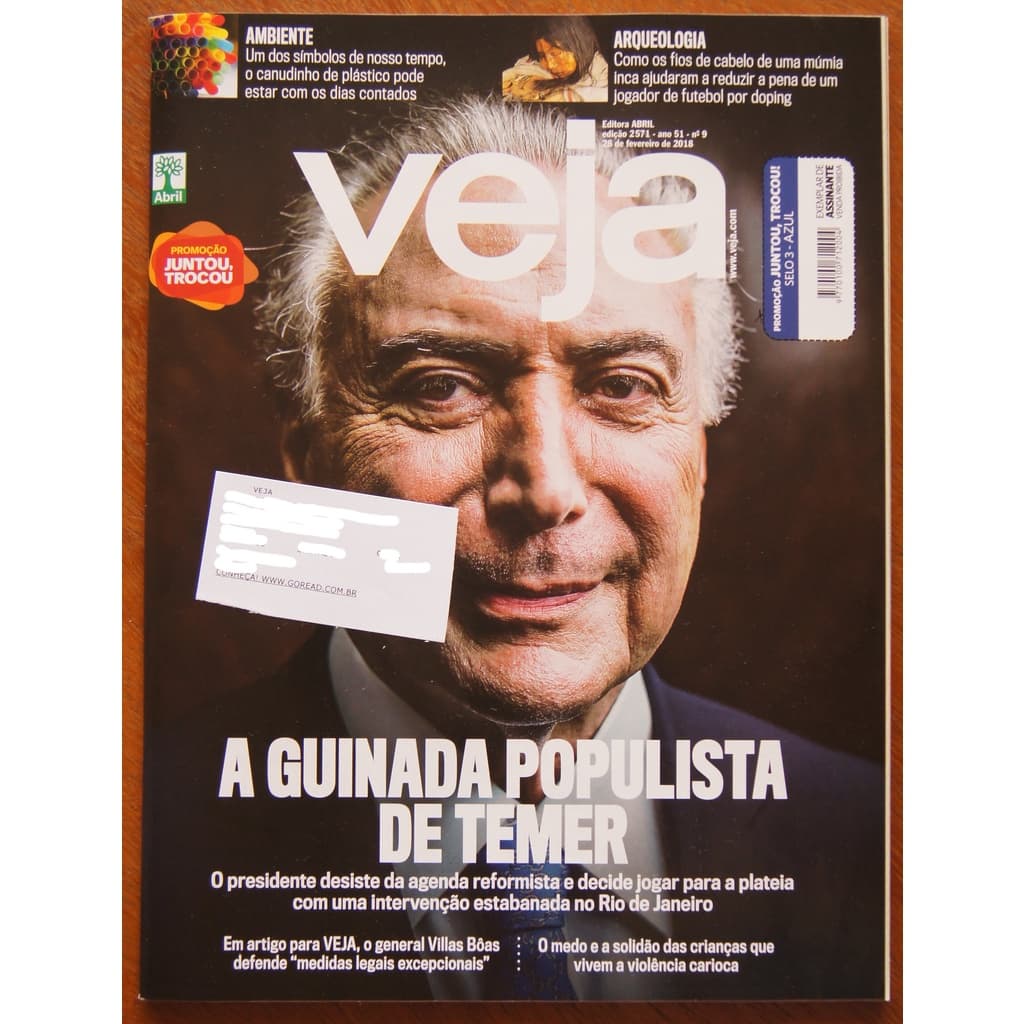 Revista Veja Nº 2571 28 Fevereiro 2018 Renato Teixeira Almir Sater