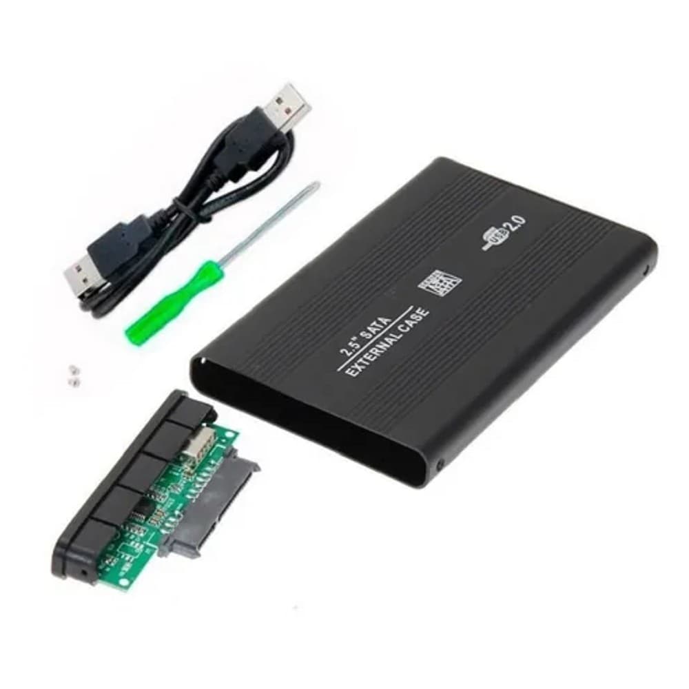 Case Sata 2.5 Hd Externo 80 160gb 250gb 320gb 500gb Usb 2.0