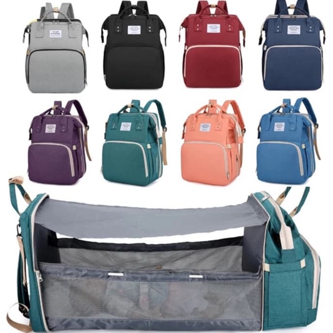 Mochila Bolsa Maternidade Térmica que vira Berço Multifunções Impermeável