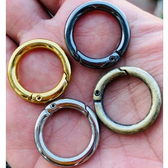 10 e 20 Argolas Premium articulada mosquetão para bolsas e chaveiro