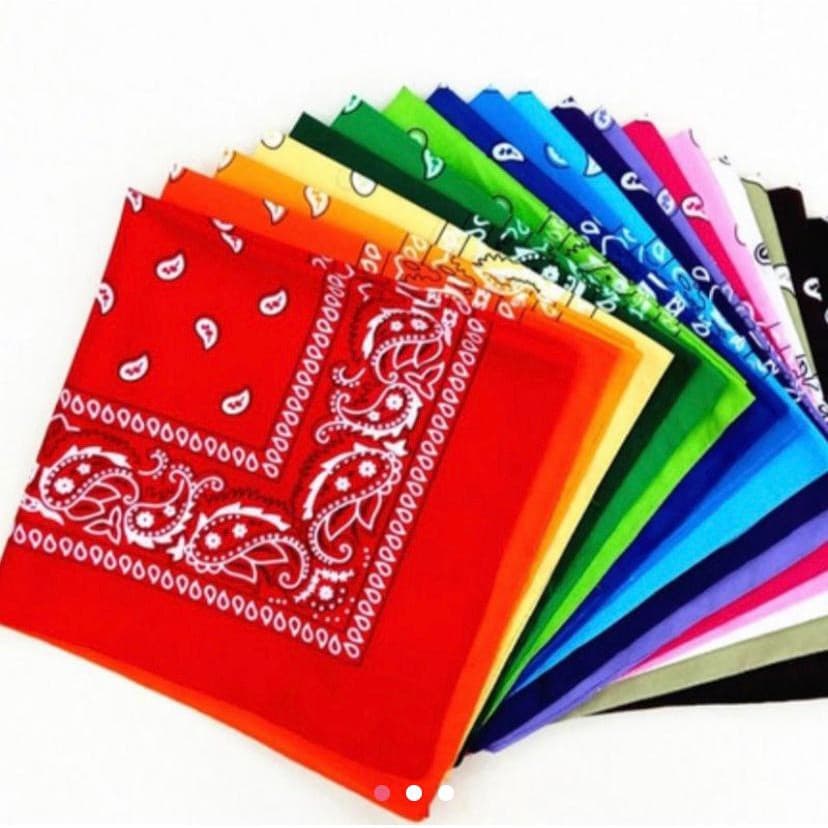 Kit Com 10 Bandana e Faixa Lenço Para Cabelo Core Promoção