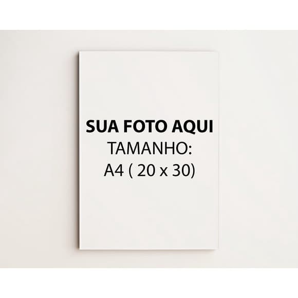 Poster Com Sua Imagem - 20x30 - Impressão Fotografica A4