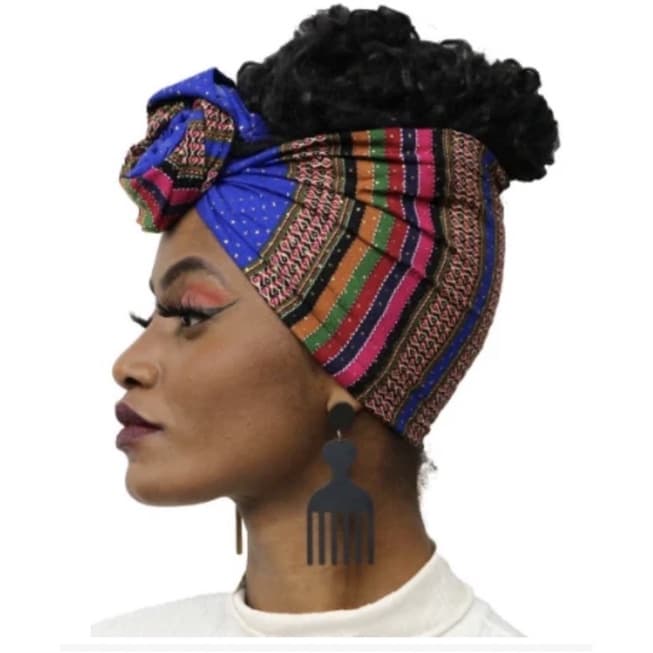 Faixa Turbante Tecido Afro Viscose Aramado